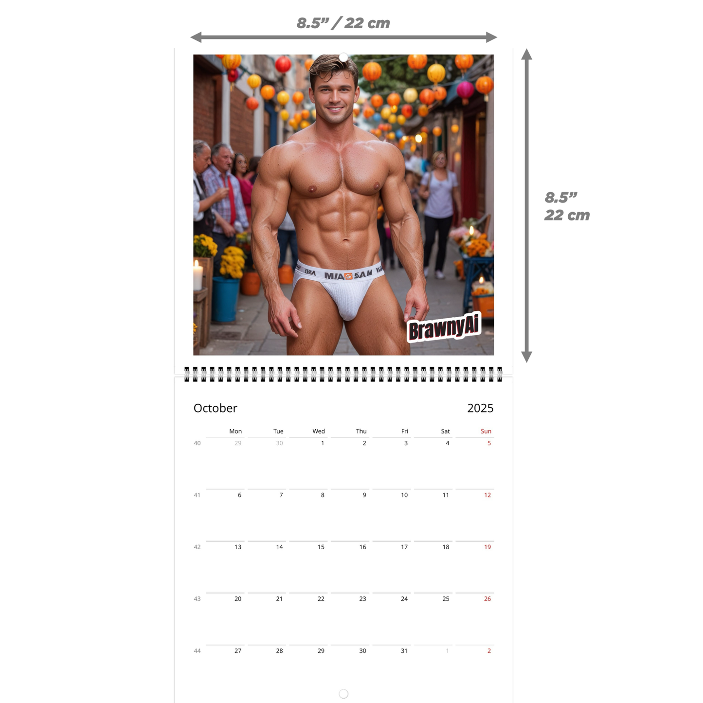 2025 BrawnyAI Calendar: A Year with Digital Hunks in Latin America’s Top Destinations (US & CA)