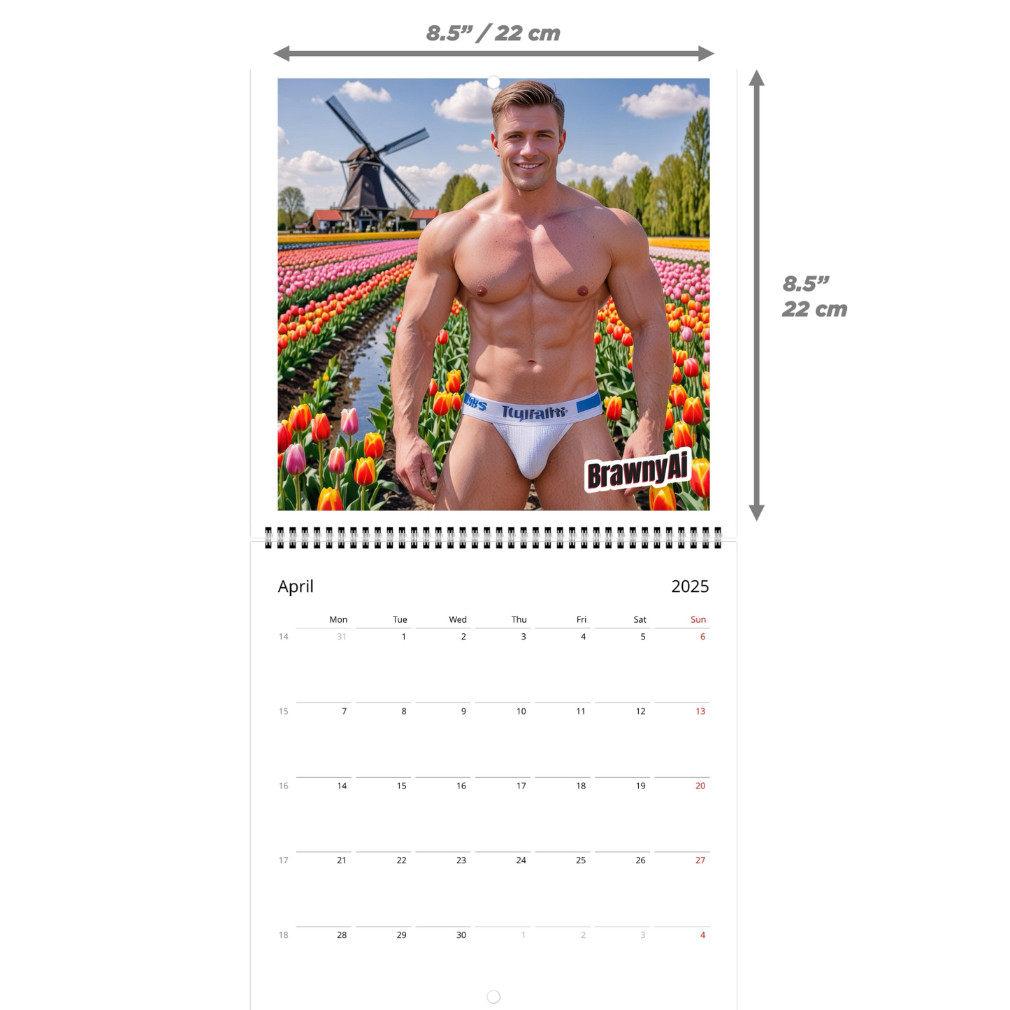 2025 BrawnyAI Calendar: A Year with Digital Hunks in Europe’s Top Destinations (US & CA)